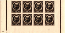 Bayern 168-170 Postfrisch Je Als 8er Bogenteil Mit Nummer #JG100 - Mint