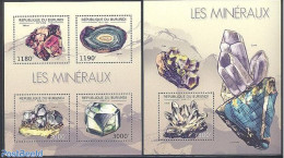 Burundi 2012 Minerals 2 S/s, Mint NH, History - Geology - Altri & Non Classificati