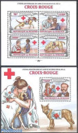 Burundi 2013 Red Cross 2 S/s, Mint NH, Health - Nature - Red Cross - Dogs - Cruz Roja