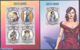 Burundi 2013 Greta Garbo 2 S/s, Mint NH, Performance Art - Movie Stars - Actores