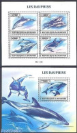 Burundi 2013 Dolphins 2 S/s, Mint NH, Nature - Sea Mammals - Otros & Sin Clasificación