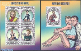 Burundi 2013 Marilyn Monroe 2 S/s, Mint NH, Performance Art - Movie Stars - Schauspieler