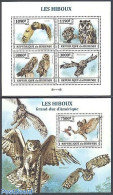 Burundi 2013 Owls 2 S/s, Mint NH, Nature - Birds - Birds Of Prey - Owls - Sonstige & Ohne Zuordnung