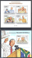 Burundi 2013 Nelson Mandela 2 S/s, Imperforated, Mint NH, History - Nobel Prize Winners - Politicians - Nelson Mandela - Prix Nobel