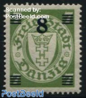 Germany, Danzig 1934 8 On 7, Stamp Out Of Set, Mint NH - Other & Unclassified