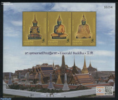 Thailand 2015 Emerald Buddha, Singapore 2015 S/s (5 Control Nrs), Mint NH, Religion - Religion - Philately - Art - Cas.. - Castles