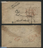 United States Of America 1866 Letter From New York To Amsterdam, Postal History - Covers & Documents