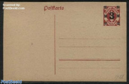 Germany, Danzig 1922 Postcard 3M On 80pf, Unused Postal Stationary - Other & Unclassified