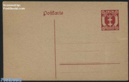 Germany, Danzig 1921 Postcard 40pf, Unused Postal Stationary - Autres & Non Classés