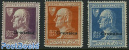 Italian Lybia 1927 A. Volta 3v, Unused (hinged), Science - Physicians - Física