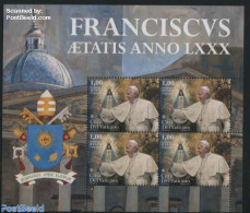 Vatican 2016 Pope Francis 80th Birthday M/s, Mint NH, Religion - Pope - Religion - Nuevos