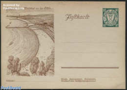 Germany, Danzig 1935 Illustrated Postcard Zoppoter Strandes, Unused Postal Stationary - Andere & Zonder Classificatie