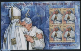 Vatican 2017 Benedict XVI 90 Years M/s, Mint NH, Religion - Pope - Religion - Nuovi