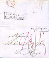 Russia 1846 Folding Letter From St Petersburg To La Haye (Den Haag NL), Postal History - Other & Unclassified