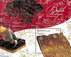 Malaysia 2017 Batik S/s, Mint NH, Various - Textiles - Textil