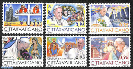 Vatican 2017 Pope's Travels 6v, Mint NH, Religion - Pope - Ongebruikt