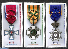 Luxemburg 2017 Merit Decorations 3v, Mint NH, History - Decorations - Unused Stamps