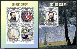 Burundi 2013 Georges Seurat 2 S/s,, Mint NH, Performance Art - Dance & Ballet - Art - Modern Art (1850-present) - Pain.. - Baile