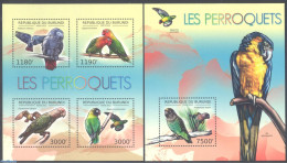 Burundi 2012 Parrots 2 S/s, Mint NH, Nature - Birds - Parrots - Other & Unclassified