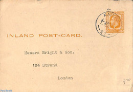 New Zealand 1922 Postcard To London, Used Postal Stationary - Lettres & Documents