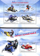 Burundi 2012 Snow Motorcycles 2 S/s, Mint NH, Transport - Motorcycles - Motos