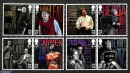 Great Britain 2018 The Old Vic 8v (4x[:]), Mint NH, Performance Art - Movie Stars - Unused Stamps
