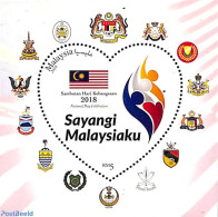 Malaysia 2018 National Day S/s, Mint NH, History - Coat Of Arms - Flags - Otros & Sin Clasificación