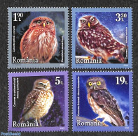 Romania 2020 Owls 4v, Mint NH, Nature - Birds - Birds Of Prey - Owls - Unused Stamps