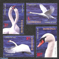 Romania 2020 Swans 4v, Mint NH, Nature - Birds - Ungebraucht