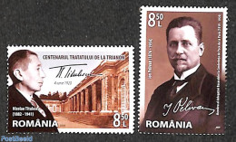 Romania 2020 Paris Peace Treaty 2v, Mint NH, History - History - Unused Stamps