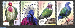Romania 2021 Pigeons 4v, Mint NH, Nature - Birds - Unused Stamps