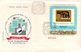 ROUMANIE FDC 1978 EXPO MARCOPHILE D'ESSEN - Briefmarkenausstellungen