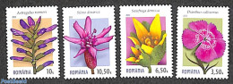Romania 2022 Carpathian Flowers 4v, Mint NH, Nature - Flowers & Plants - Neufs