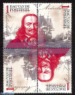 Netherlands 2022 Stamp Day 2x2v [+] Tete Beche, Mint NH, Transport - Stamp Day - Ships And Boats - Nuevos