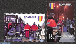 Romania 2022 Joint Issue With Souv. Order Of Malta 2v, Mint NH, Various - Agriculture - Joint Issues - Neufs