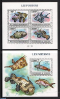 Burundi 2013 Fish 2 S/s, Mint NH, Nature - Fish - Pesci