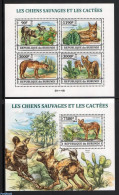 Burundi 2013 Dogs And Cacti 2 S/s, Mint NH, Nature - Cacti - Dogs - Cactusses