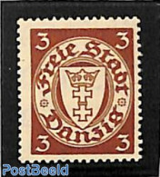 Germany, Danzig 1924 3pf, Stamp Out Of Set, Mint NH - Otros & Sin Clasificación