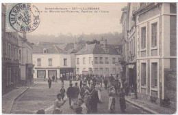 76 - LILLEBONNE - PLACE DU MARCHE AUX POISSONS - RENTREE DE L'USINE 1905 - Lillebonne