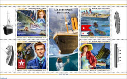 Guinea, Republic 2023 Survivors Of The Titanic, Mint NH, Transport - Ships And Boats - Titanic - Bateaux