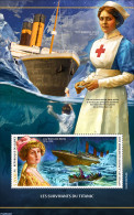 Guinea, Republic 2023 Survivors Of The Titanic, Mint NH, Health - Transport - Red Cross - Ships And Boats - Titanic - Red Cross