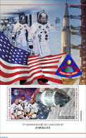 Guinea, Republic 2023 Apollo 8, Mint NH, Transport - Space Exploration - Autres & Non Classés