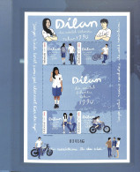 Indonesia 2018 Dilan 4v M/s, Mint NH, Performance Art - Transport - Film - Motorcycles - Cinéma