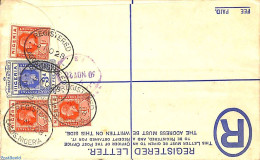 Nigeria 1928 Registered Letter, Uprated To Amsterdam (tear In 3d Stamp), Postal History - Other & Unclassified