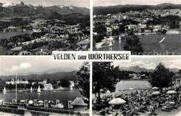 72795388 Velden Woerther See Fliegeraufnahme Seepartien Velden Am Woerther See - Sonstige & Ohne Zuordnung