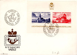 LIECHTENSTEIN FDC 1978 EXPO LIBA 72 - Briefmarkenausstellungen