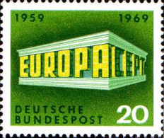 RFA Poste N** Yv: 446/447 Europa Cept Temple (Thème) - 1969