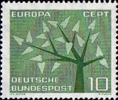 RFA Poste N** Yv: 255/256 Europa Cept Arbre à 19 Feuilles (Thème) - 1962