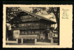 AK Bad Tölz, Hotel Fremdenheim Burgfrieden Von Der Strasse Gesehen  - Bad Toelz