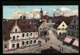 AK Zirndorf, Blick Auf Die Hauptstrasse Mit Gasthaus Johann C. Hoffmann  - Zirndorf